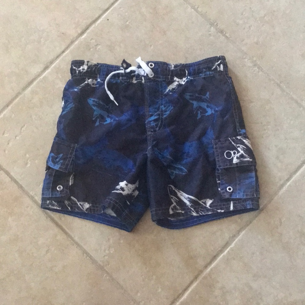 Shark swim shorts